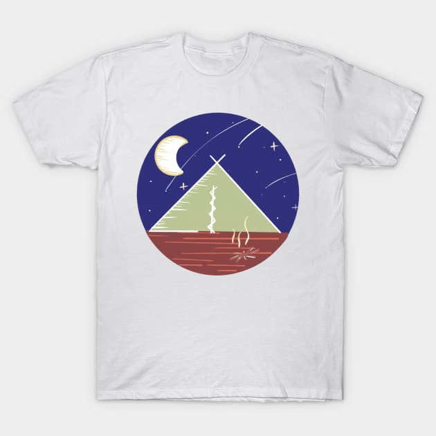 Camping Under the Stars / Nature Camping Trip T-Shirt by nathalieaynie